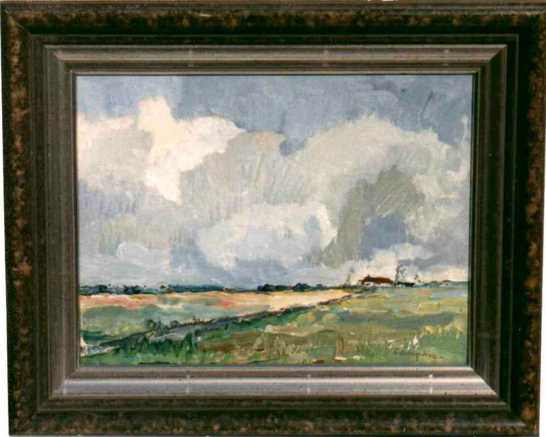 Jaques Mahy  Landschaft mit Hof/Landscape with Farm