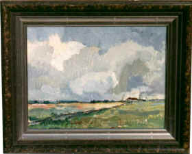 Jaques Mahy   Landschaft mit Hof/Landscape with Farm